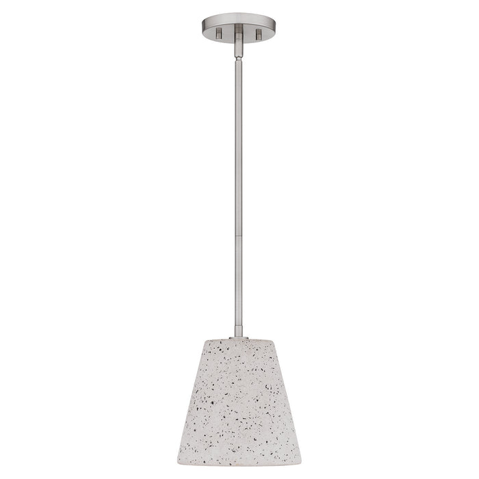 Quoizel QPP5351BN One Light Mini Pendant, Brushed Nickel