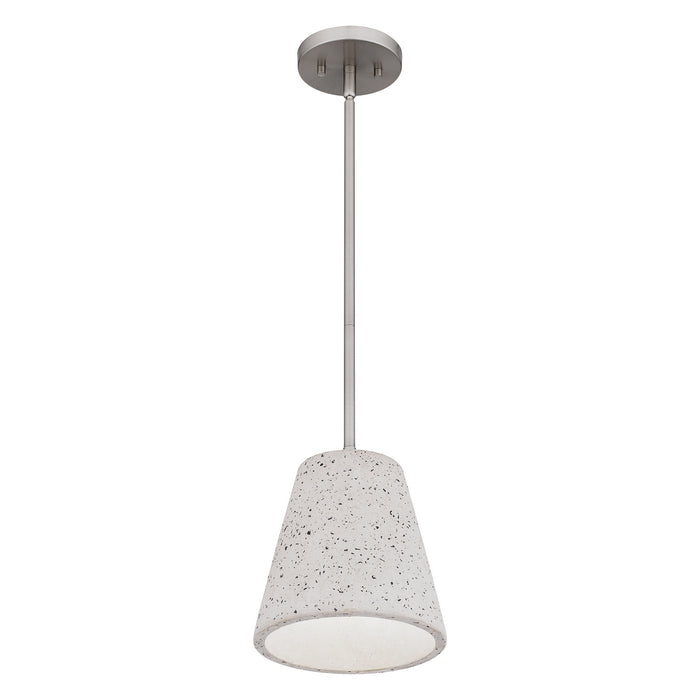 Quoizel QPP5351BN One Light Mini Pendant, Brushed Nickel