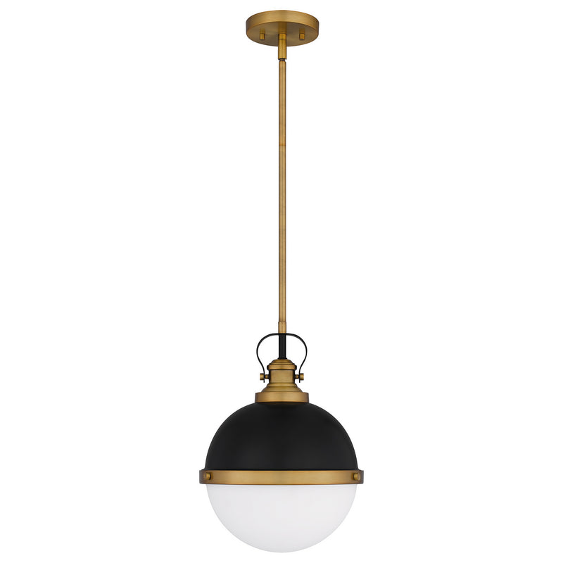 Quoizel QPP5352MBK One Light Mini Pendant, Matte Black