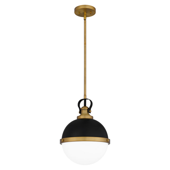 Quoizel QPP5352MBK One Light Mini Pendant, Matte Black