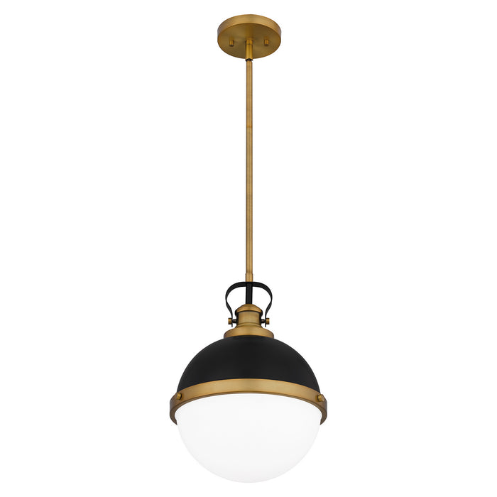 Quoizel QPP5352MBK One Light Mini Pendant, Matte Black