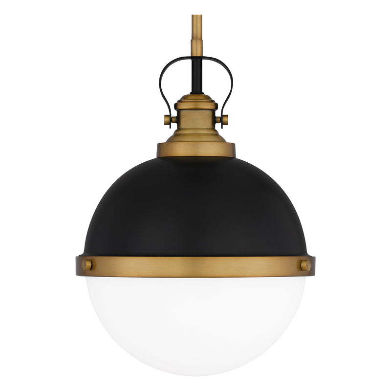 Quoizel QPP5352MBK One Light Mini Pendant, Matte Black