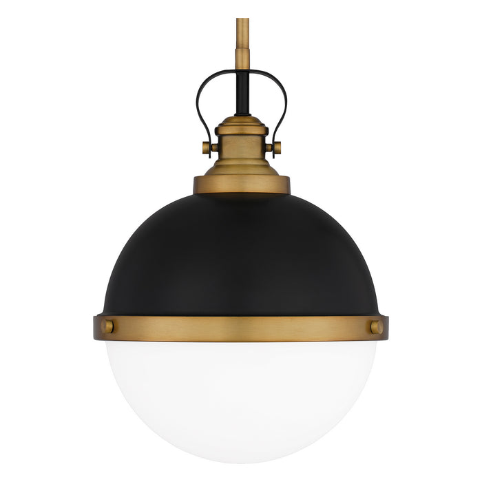 Quoizel QPP5352MBK One Light Mini Pendant, Matte Black
