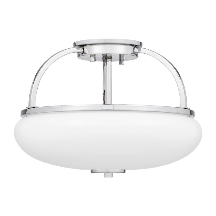 Quoizel QSF5364C Three Light Semi Flush Mount, Polished Chrome