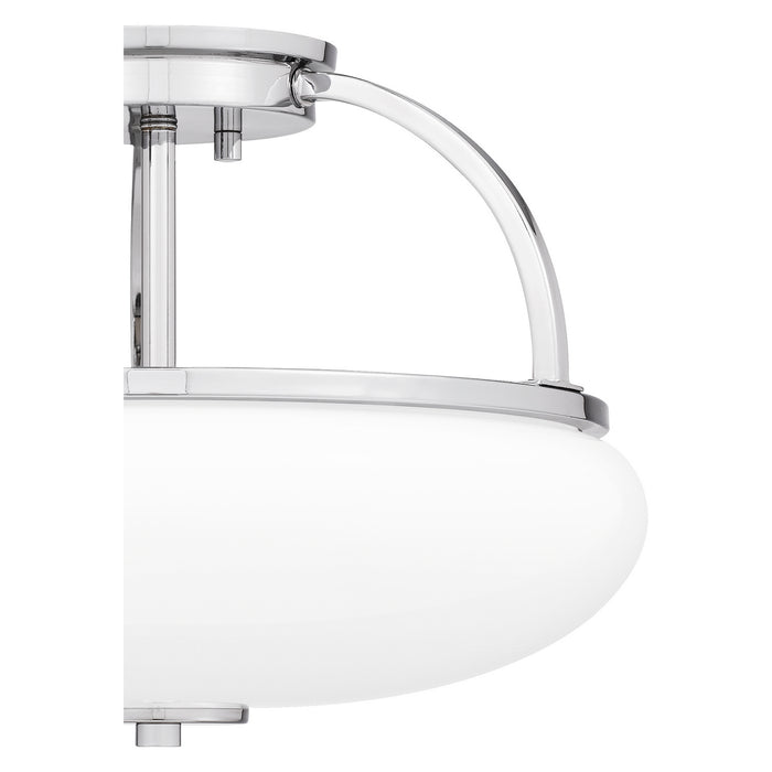 Quoizel QSF5364C Three Light Semi Flush Mount, Polished Chrome