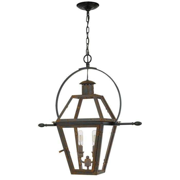Quoizel RO2811IZ Two Light Pendant, Industrial Bronze