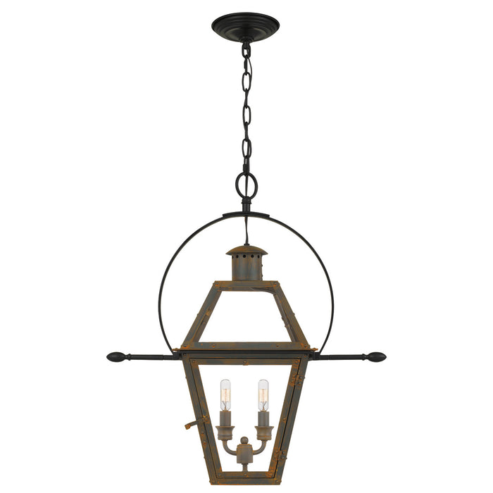 Quoizel RO2811IZ Two Light Pendant, Industrial Bronze