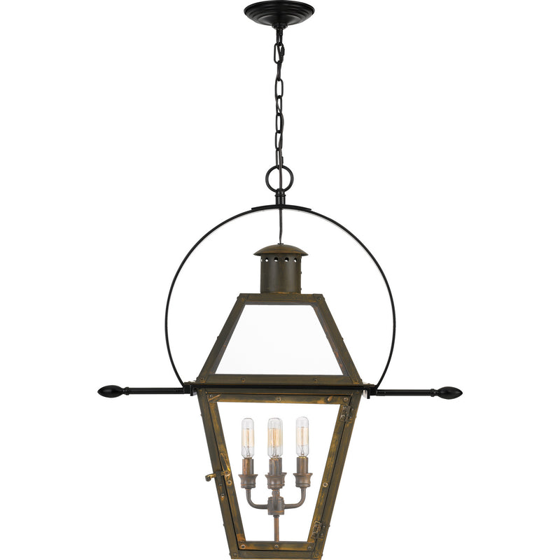 Quoizel RO2814IZ Four Light Pendant, Industrial Bronze