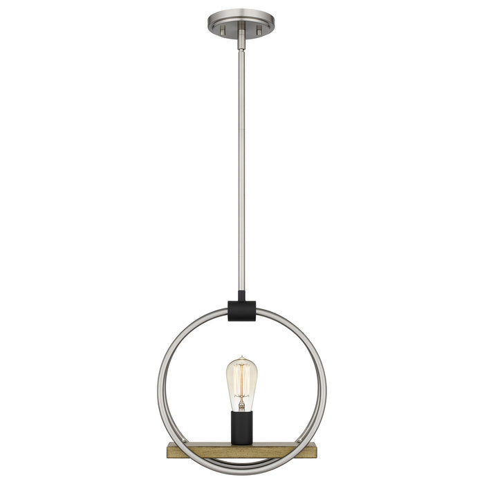 Quoizel STG1512BN One Light Mini Pendant, Brushed Nickel