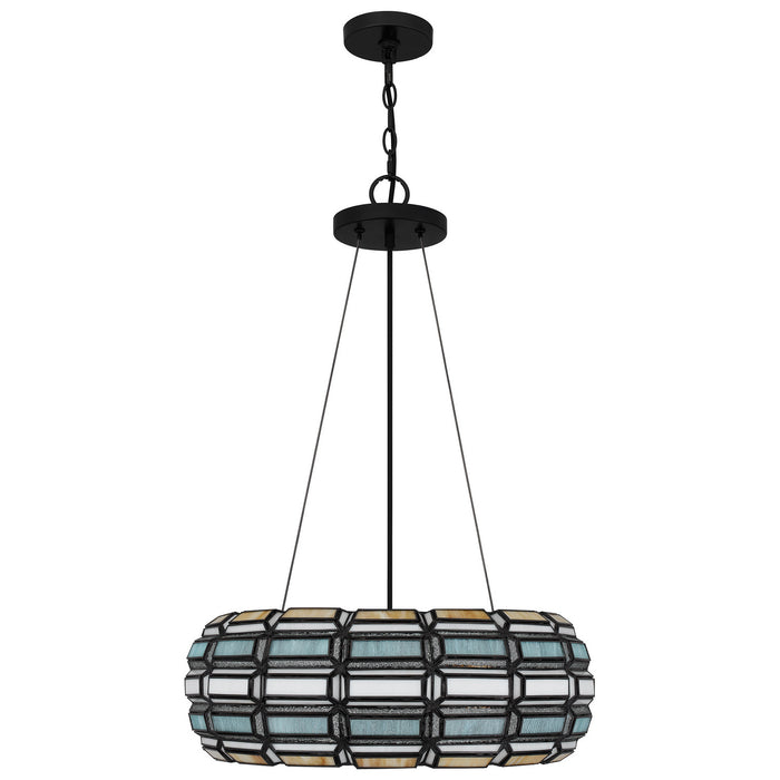 Quoizel TF5334MBK Three Light Pendant, Matte Black