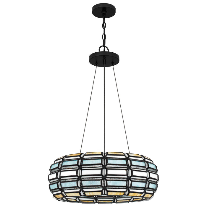 Quoizel TF5334MBK Three Light Pendant, Matte Black
