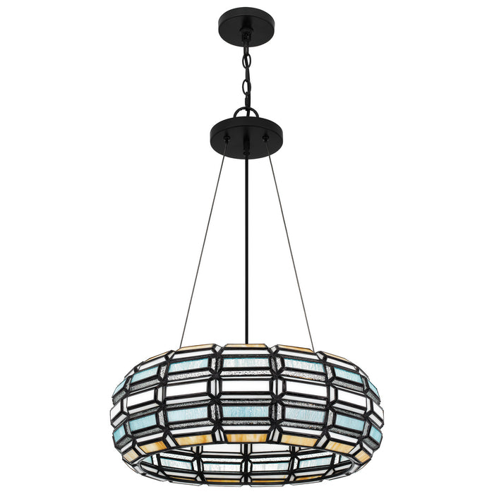 Quoizel TF5334MBK Three Light Pendant, Matte Black