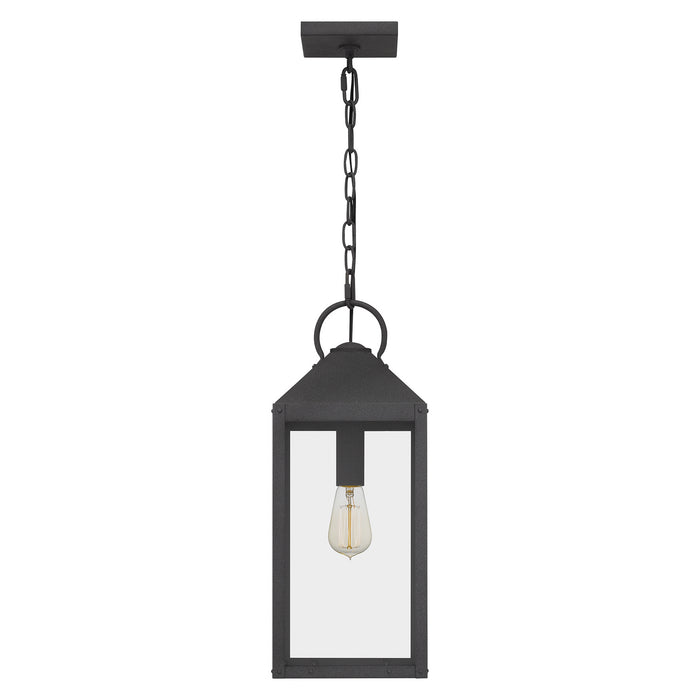 Quoizel TPE1508MB One Light Mini Pendant, Mottled Black
