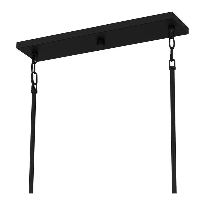 Quoizel TPT142MBK Five Light Linear Chandelier, Matte Black