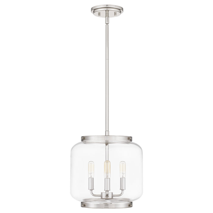 Quoizel TPY1512PK Three Light Pendant, Polished Nickel