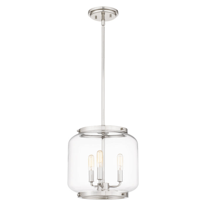 Quoizel TPY1512PK Three Light Pendant, Polished Nickel