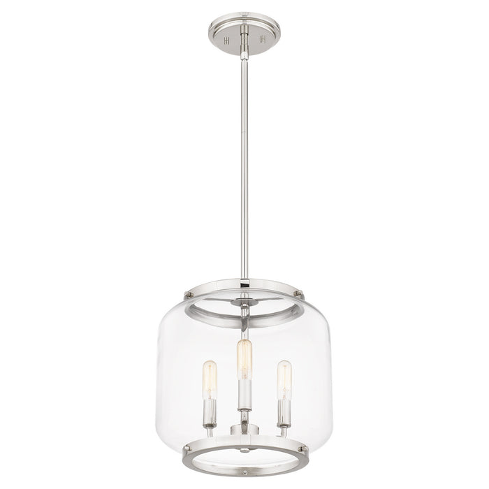 Quoizel TPY1512PK Three Light Pendant, Polished Nickel