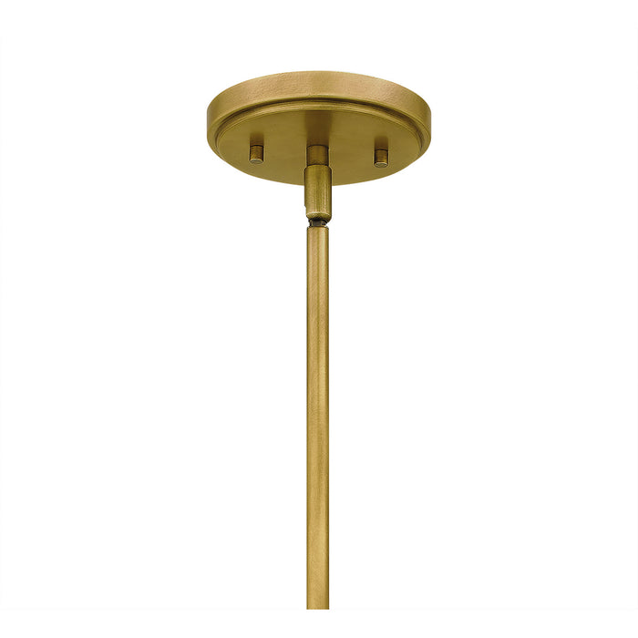 Quoizel WBS1512WS One Light Mini Pendant, Weathered Brass