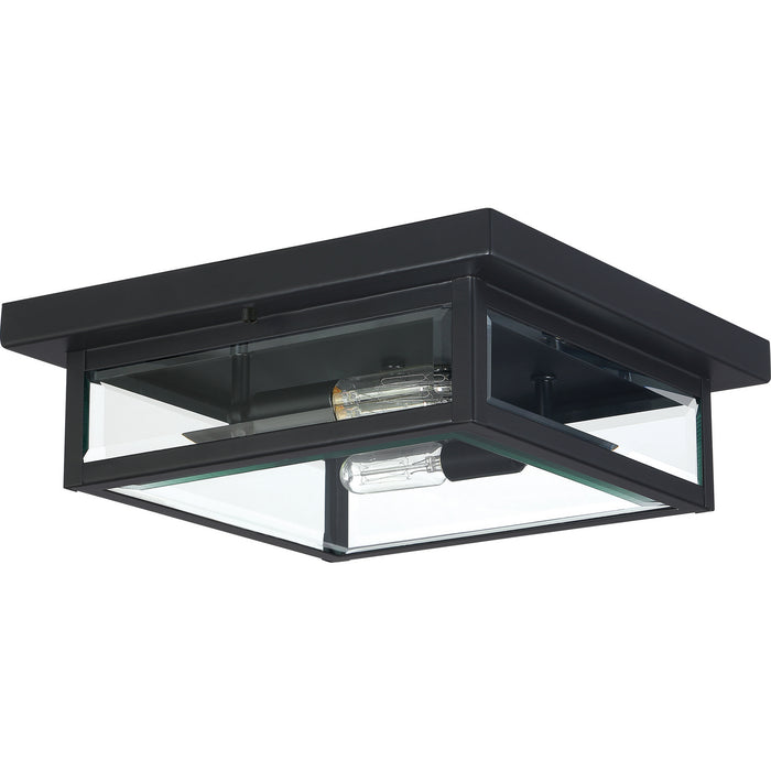 Quoizel WVR1312EK Two Light Flush Mount, Earth Black