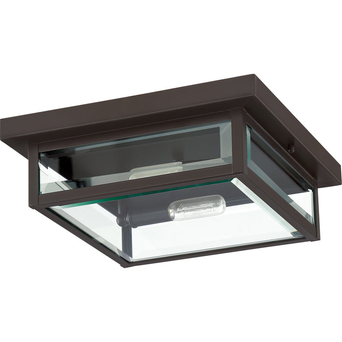 Quoizel WVR1312WT Two Light Flush Mount, Western Bronze