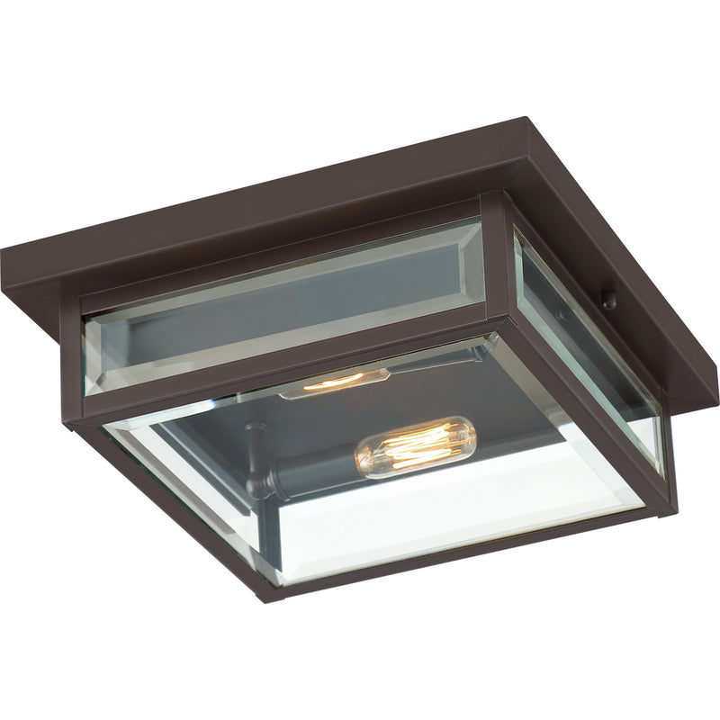 Quoizel WVR1312WT Two Light Flush Mount, Western Bronze