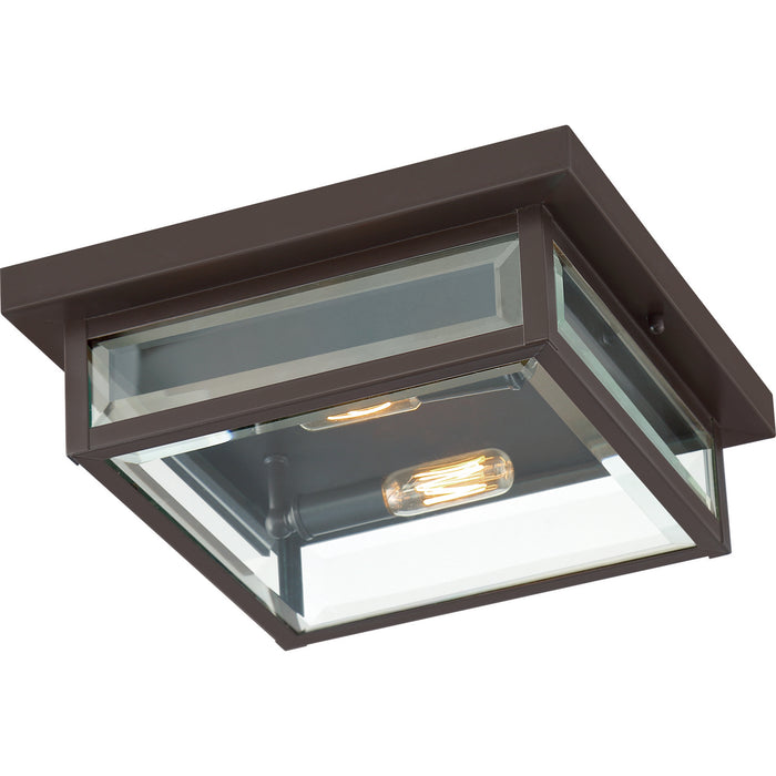 Quoizel WVR1312WT Two Light Flush Mount, Western Bronze
