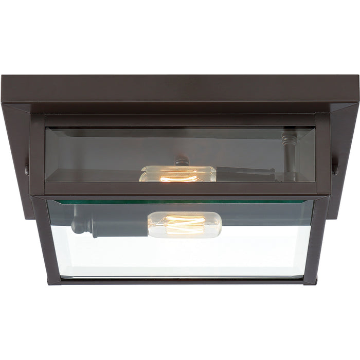 Quoizel WVR1312WT Two Light Flush Mount, Western Bronze