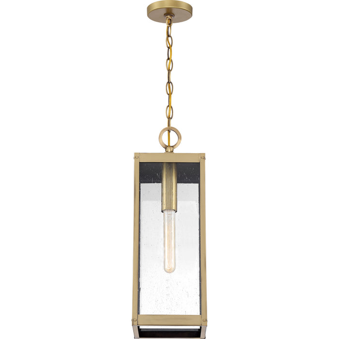 Quoizel WVR1507A One Light Mini Pendant, Antique Brass