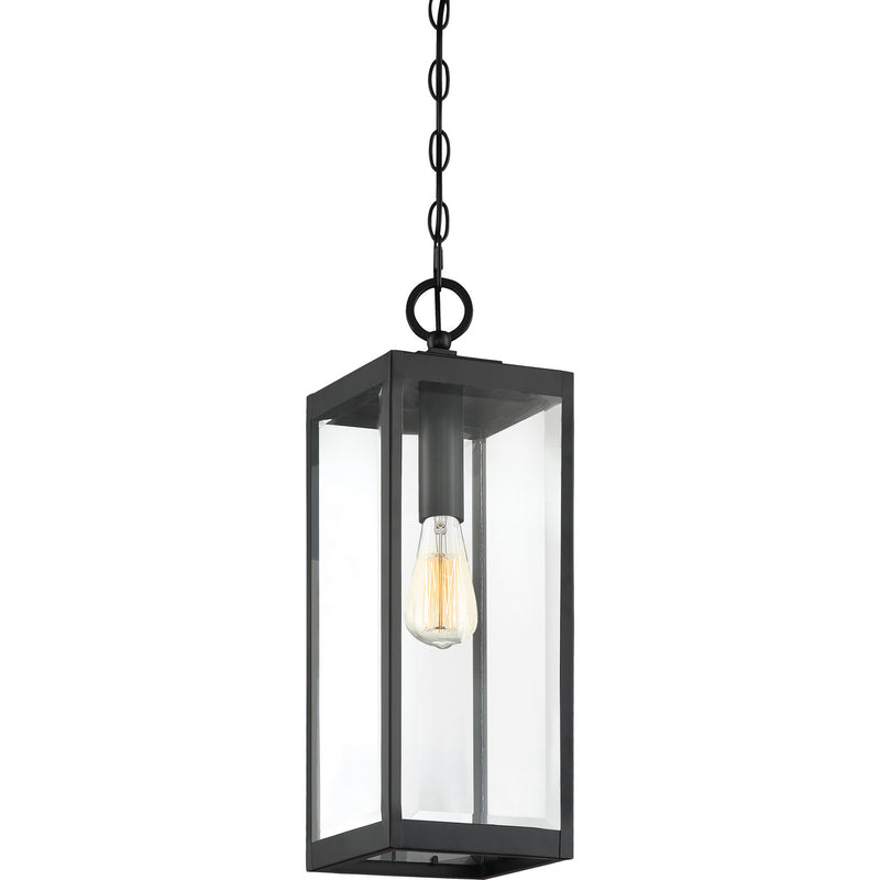 Quoizel WVR1507EK One Light Mini Pendant, Earth Black