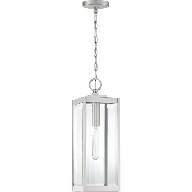 Quoizel WVR1507SS One Light Mini Pendant, Stainless Steel