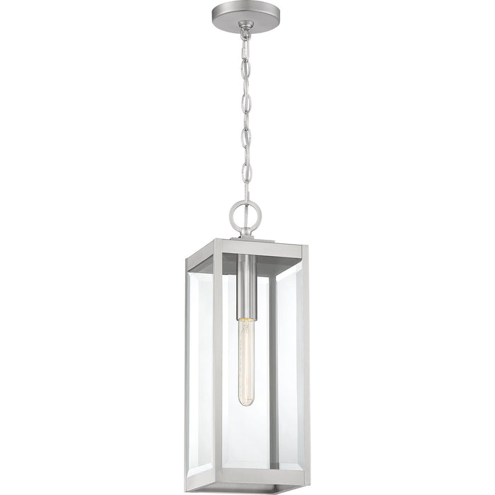 Quoizel WVR1507SS One Light Mini Pendant, Stainless Steel