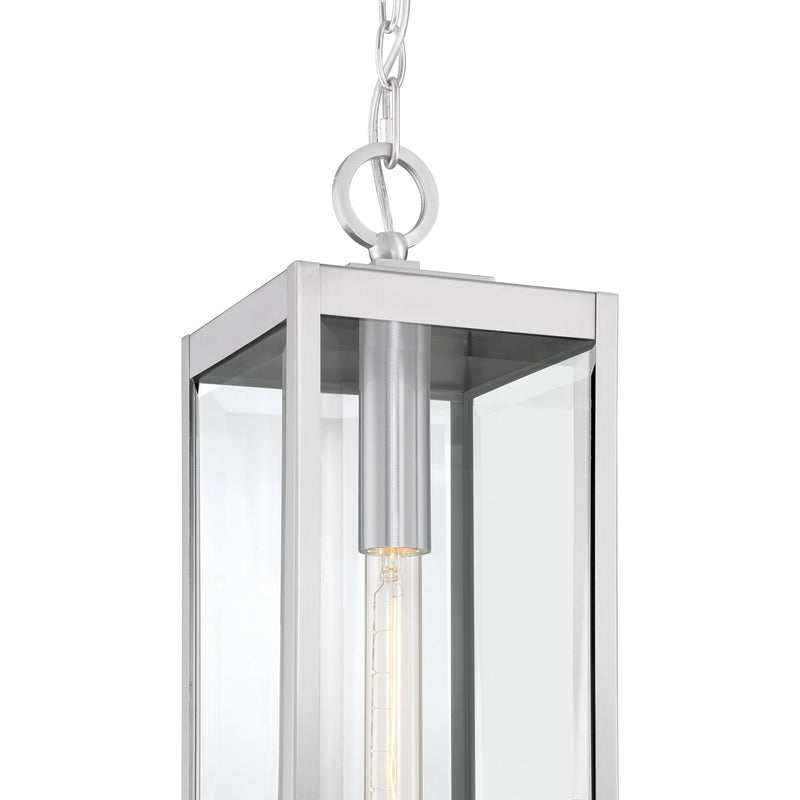 Quoizel WVR1507SS One Light Mini Pendant, Stainless Steel