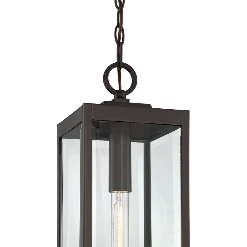 Quoizel WVR1507WT One Light Mini Pendant, Western Bronze