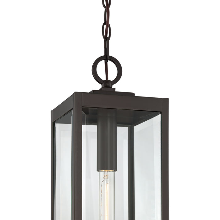 Quoizel WVR1507WT One Light Mini Pendant, Western Bronze