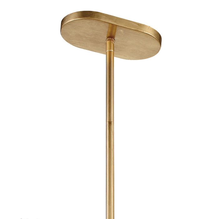 Crystorama 398-GA Eight Light Chandelier, Antique Gold