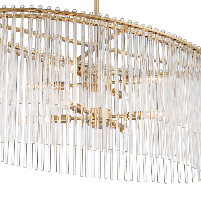 Crystorama 398-GA Eight Light Chandelier, Antique Gold