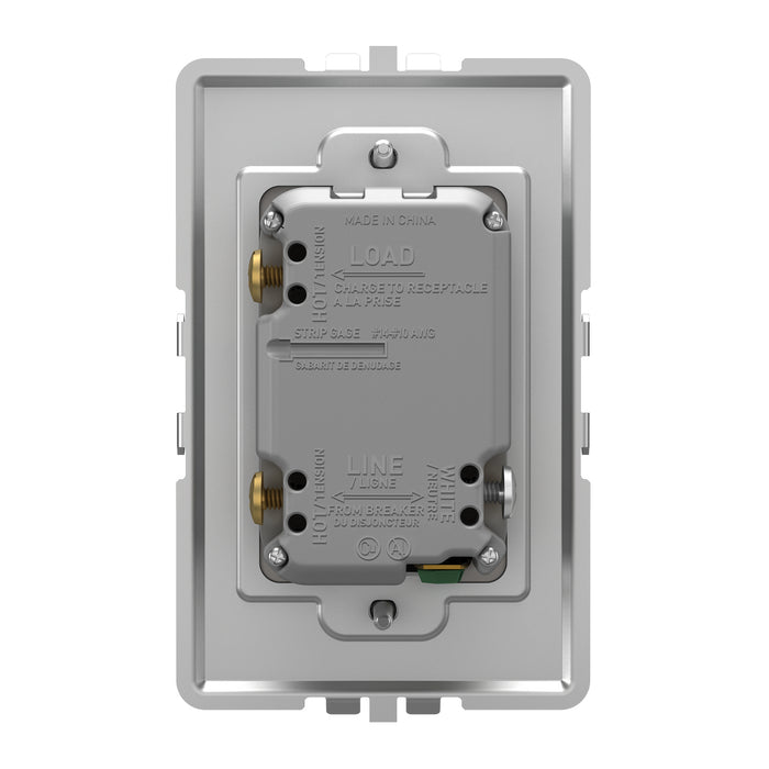 Legrand WNAR153M1 Plus-Sized 15A Outlet, Magnesium