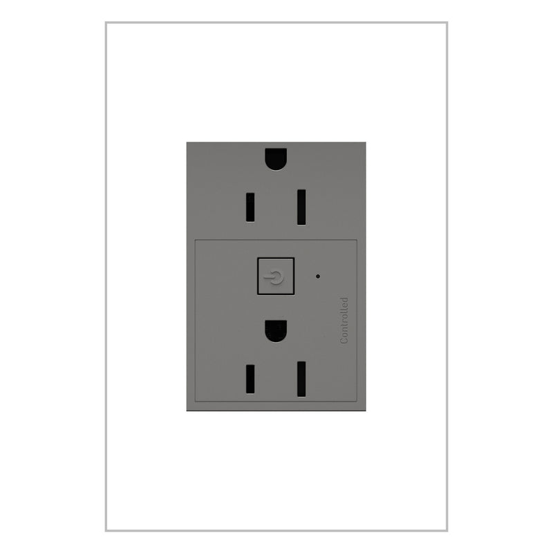 Legrand WNAR153M1 Plus-Sized 15A Outlet, Magnesium