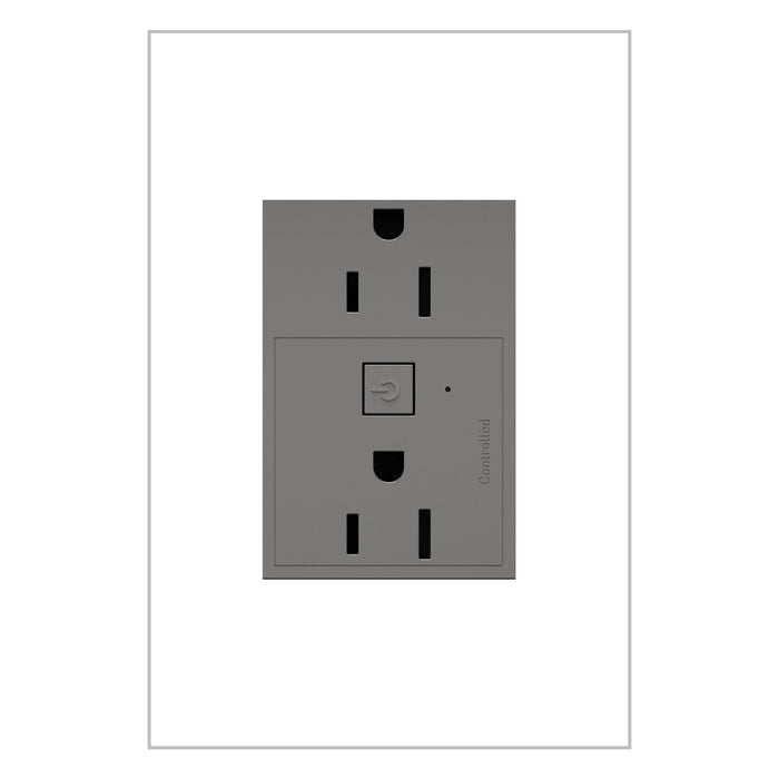 Legrand WNAR153M1 Plus-Sized 15A Outlet, Magnesium
