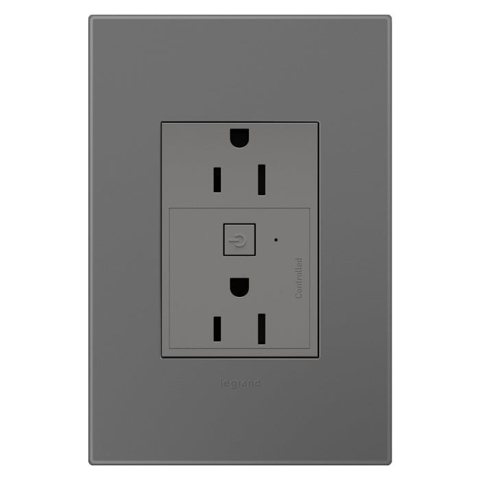 Legrand WNAR153M1 Plus-Sized 15A Outlet, Magnesium