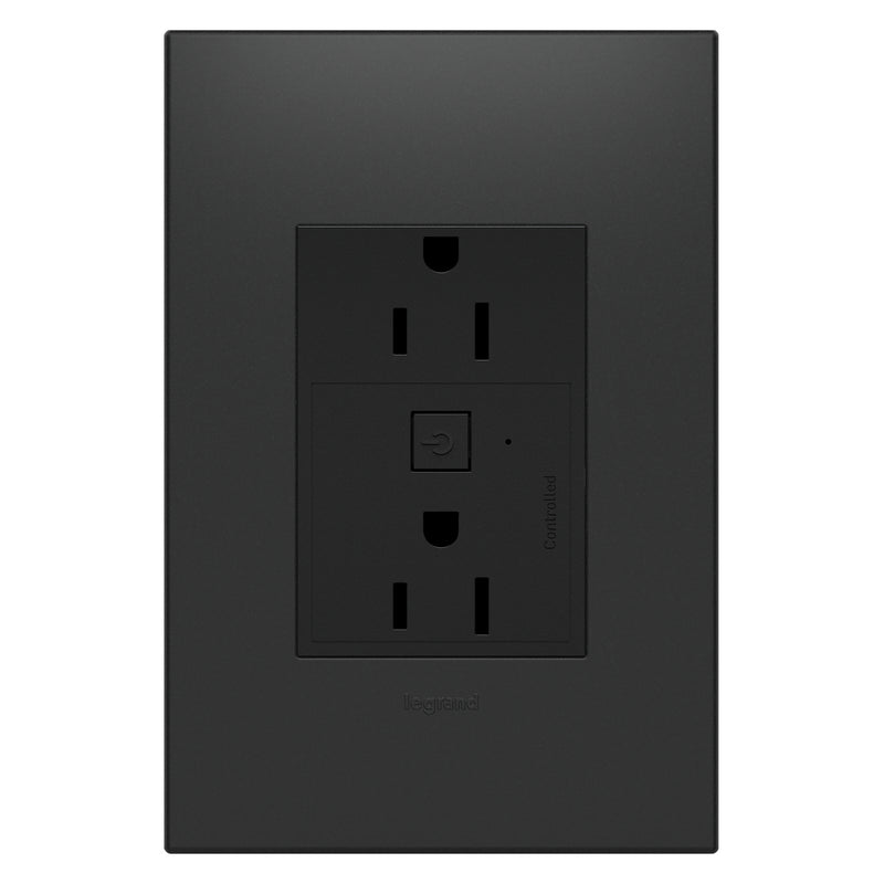 Legrand WNAR153G1 Plus-Sized 15A Outlet, Graphite