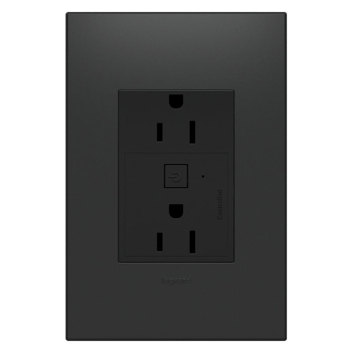 Legrand WNAR153G1 Plus-Sized 15A Outlet, Graphite