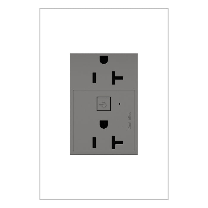 Legrand WNAR203M1 Plus-Sized 20A Outlet, Magnesium