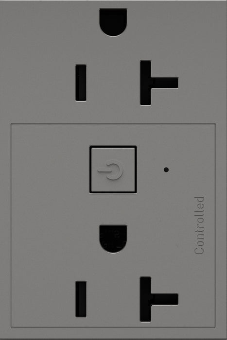 Legrand WNAR203M1 Plus-Sized 20A Outlet, Magnesium