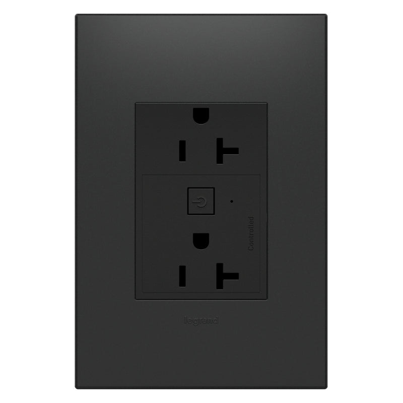 Legrand WNAR203G1 Plus-Sized 20A Outlet, Graphite
