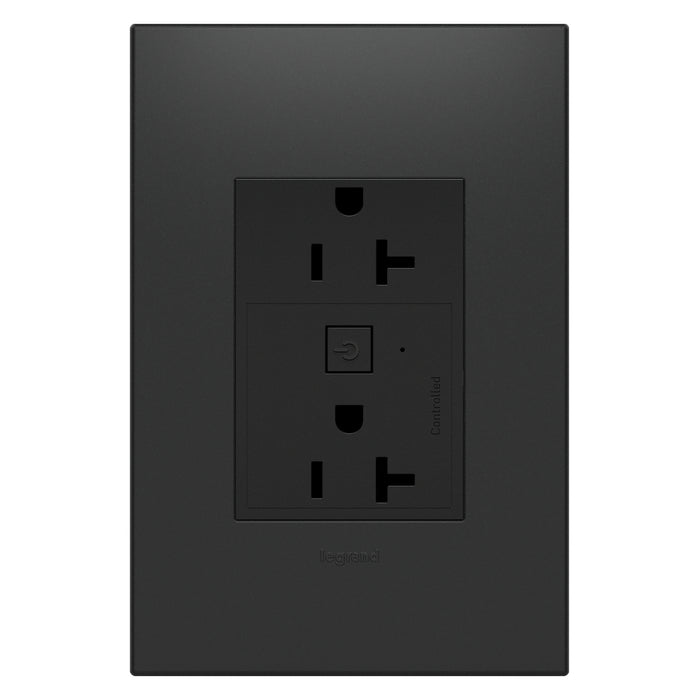 Legrand WNAR203G1 Plus-Sized 20A Outlet, Graphite
