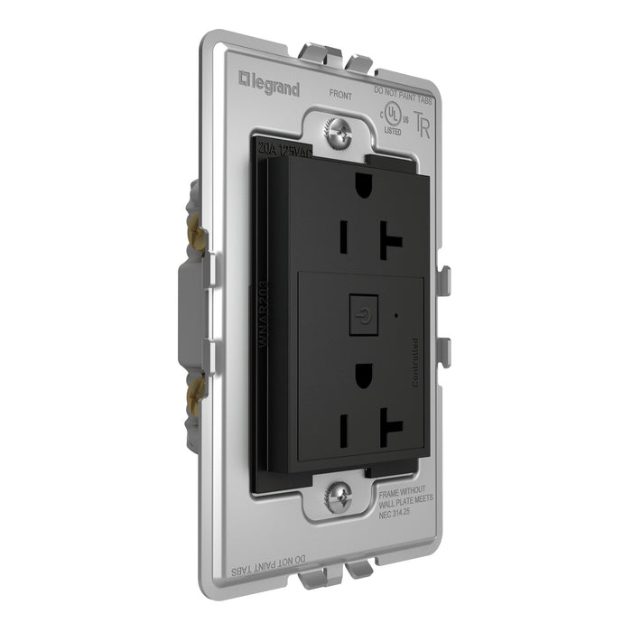 Legrand WNAR203G1 Plus-Sized 20A Outlet, Graphite