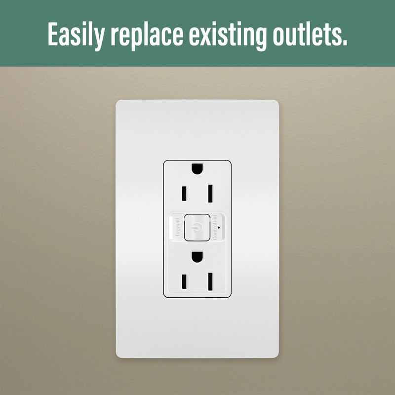 Legrand WNRR15WH 15A Outlet, White