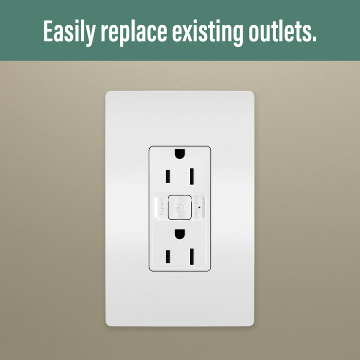 Legrand WNRR15WH 15A Outlet, White