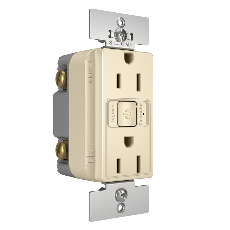 Legrand WNRR15LA 15A Outlet, Light Almond
